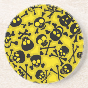 Skull & Crossbones Pattern Coaster