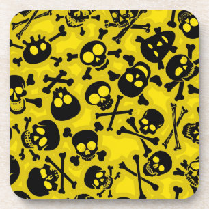 Skull & Crossbones Pattern Coaster