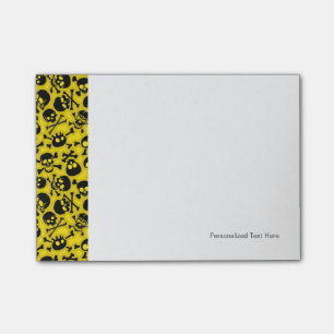 Skull & Crossbones Pattern Post-it Notes