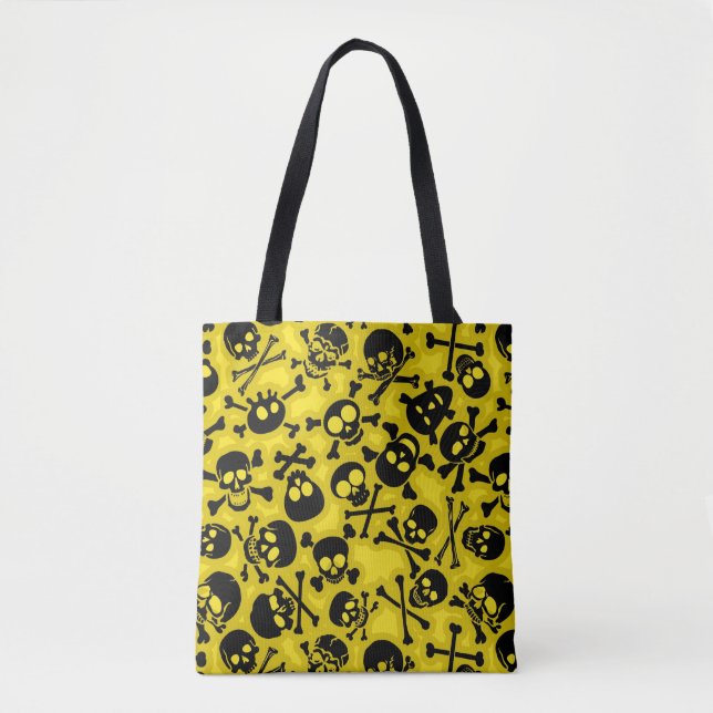 Skull & Crossbones Pattern Tote Bag (Front)