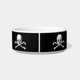 Skull & Crossbones Pet Bowl