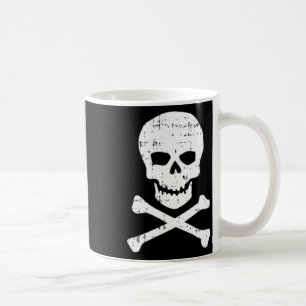 Skull Crossbones Pocket Halloween Costume Skeleton Coffee Mug