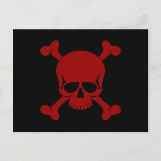 Skull & Crossbones Postcard (Front)