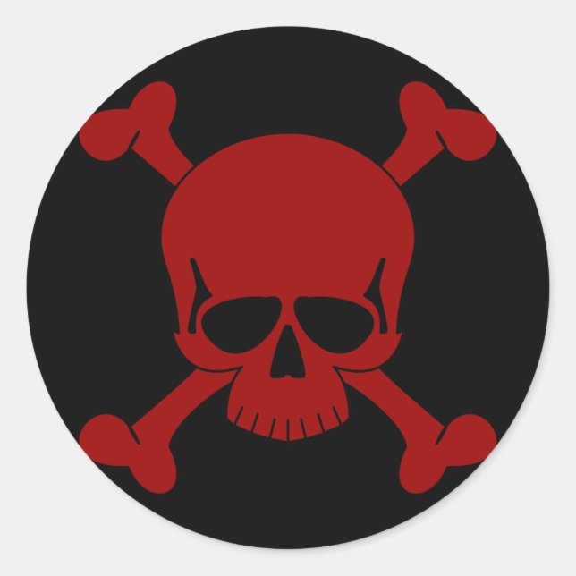 Skull & Crossbones Sticker (Front)
