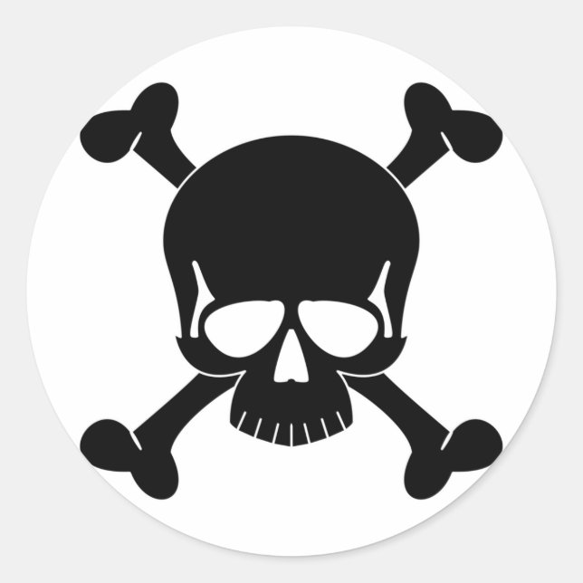 Skull & Crossbones Sticker (Front)
