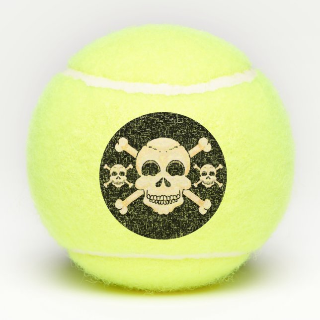 Skull & Crossbones Tennis Balls (Back)