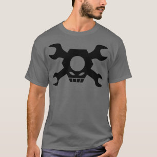 Skull Crossbones Wrenches Nuts 1  T-Shirt