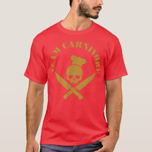 skull crossed knifes bbq humour cooking smoking583 T-Shirt