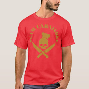 skull crossed knifes bbq humour cooking smoking 58 T-Shirt
