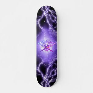 Skull Crossed Swords Skateboard