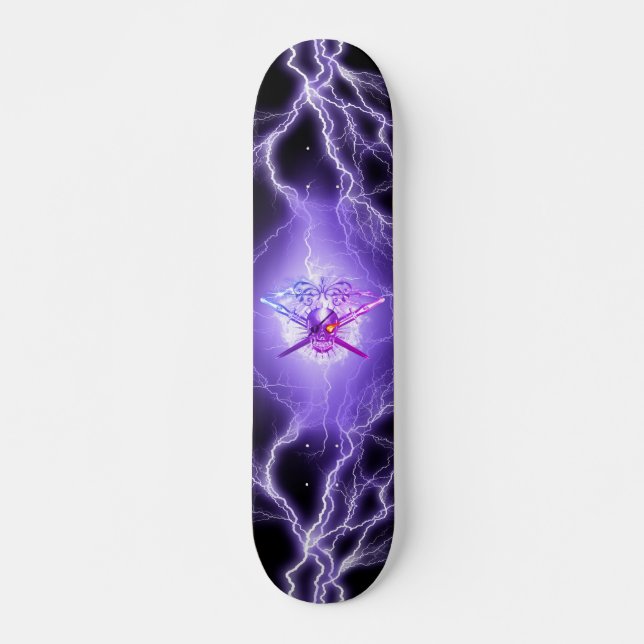 Skull Crossed Swords  Skateboard (Front)