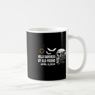 Skull Crow Hello Darkness My Old Friend Solar Ecli Coffee Mug