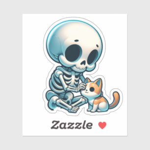 "Skull Cuddler – Goth Cat Lover"