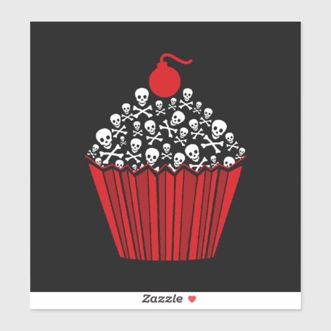 Skull Cupcake (Sheet)