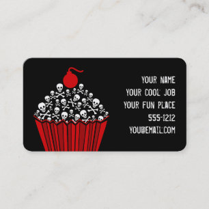 Skull Cupcake Business Card