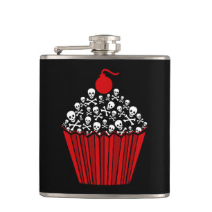 Skull Cupcake Flask