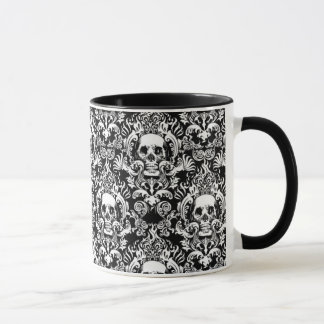 Skull Damask Mug