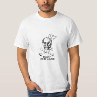 Skull danger theme t shirt