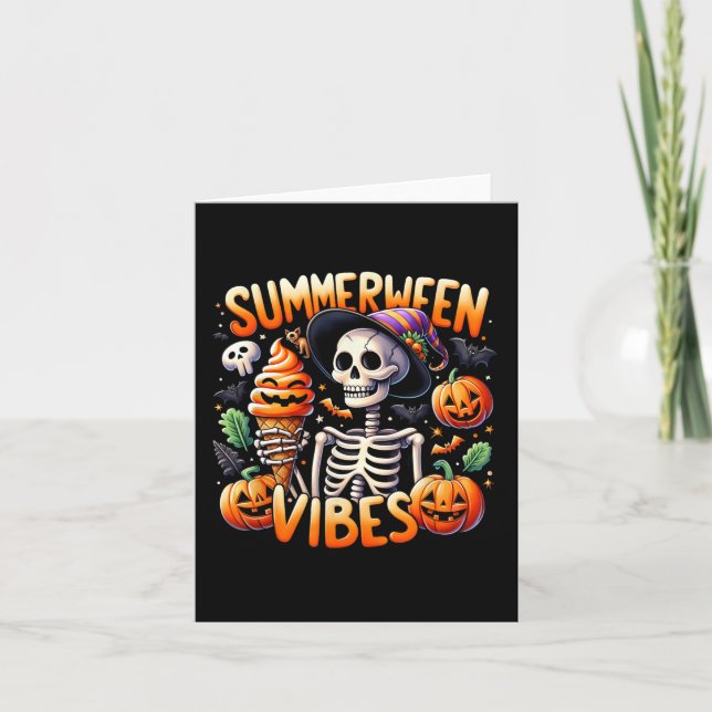 Skull Design - Great Halloween  Card (Front)