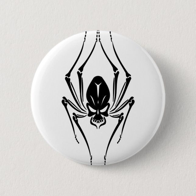 Skull Design Merchandise 6 Cm Round Badge (Front)