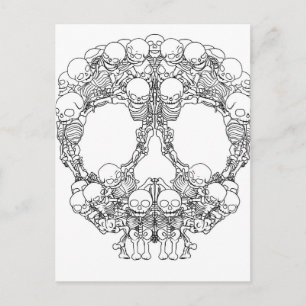 Skull Design - Pyramid of Skulls Postcard