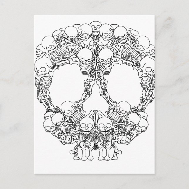 Skull Design - Pyramid of Skulls Postcard (Front)