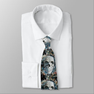 Skull Design Tie