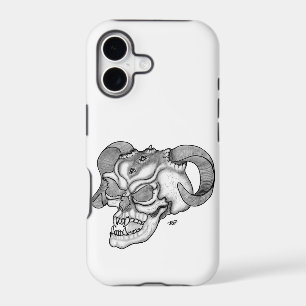 Skull Devil head Black and white Design