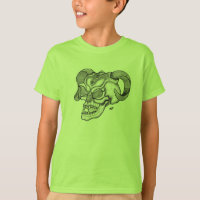 Skull Devil head Black and white Design