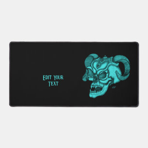 Skull Devil Head Desk Mat