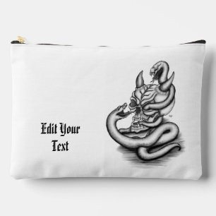 Skull - Devil Head with Snake Accessory Pouch