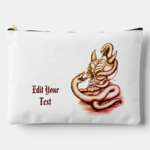 Skull - Devil Head with Snake Accessory Pouch