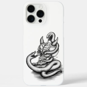 Skull - Devil Head with Snake iPhone 16 Pro Max Case