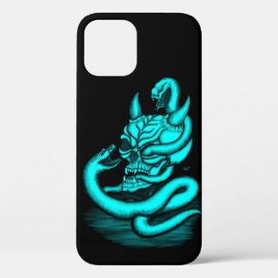 Skull - Devil Head with Snake iPhone 12 Case