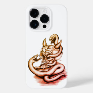 Skull - Devil Head with Snake Case-Mate iPhone 14 Pro Case