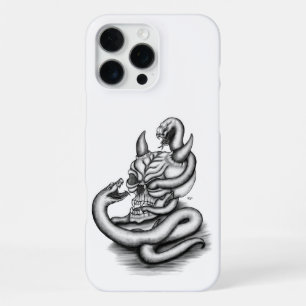 Skull - Devil Head with Snake iPhone 16 Pro Max Case