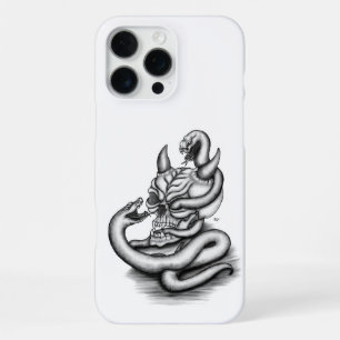 Skull - Devil Head with Snake iPhone 16 Pro Max Case