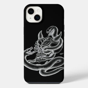 Skull - Devil Head with Snake iPhone 14 Plus Case
