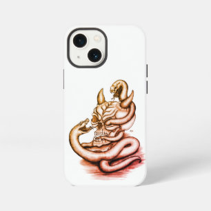 Skull - Devil Head with Snake iPhone 13 Mini Case