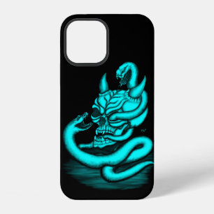 Skull - Devil Head with Snake iPhone 12 Case