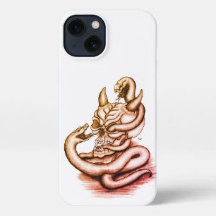 Skull - Devil Head with Snake iPhone 13 Case