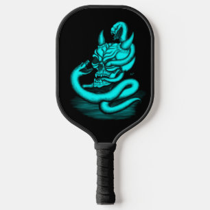 Skull - Devil Head with Snake Pickleball Paddle
