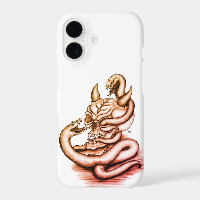Skull - Devil Head with Snake Samsung Galaxy S21 Case (Back)