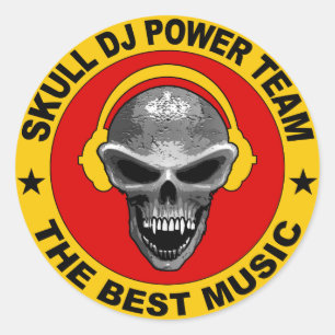 Skull DJ Sticker