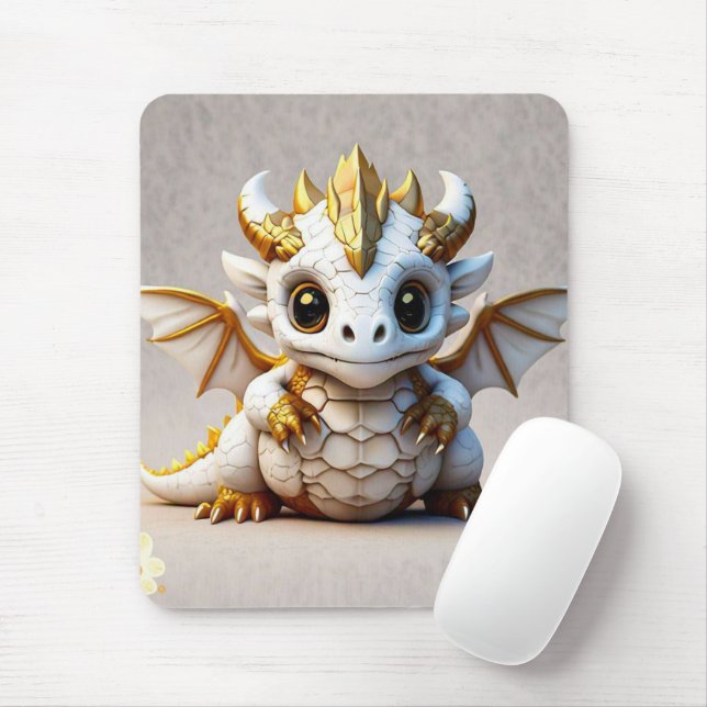 "Skull Dragon Design" Mouse Mat (With Mouse)