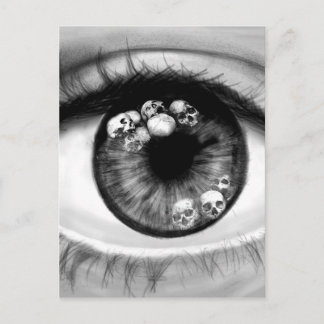 Skull Eeye Postcard