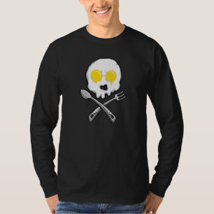 Skull Egg Breakfast Morning Food T-Shirt
