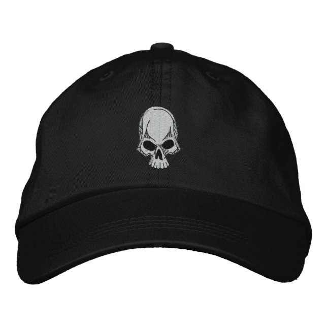 Skull Embroidered Hat (Front)
