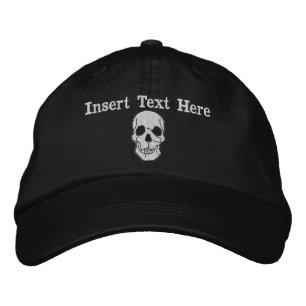 Skull Embroidered Hat