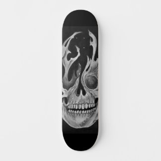 skull evaporating skateboard